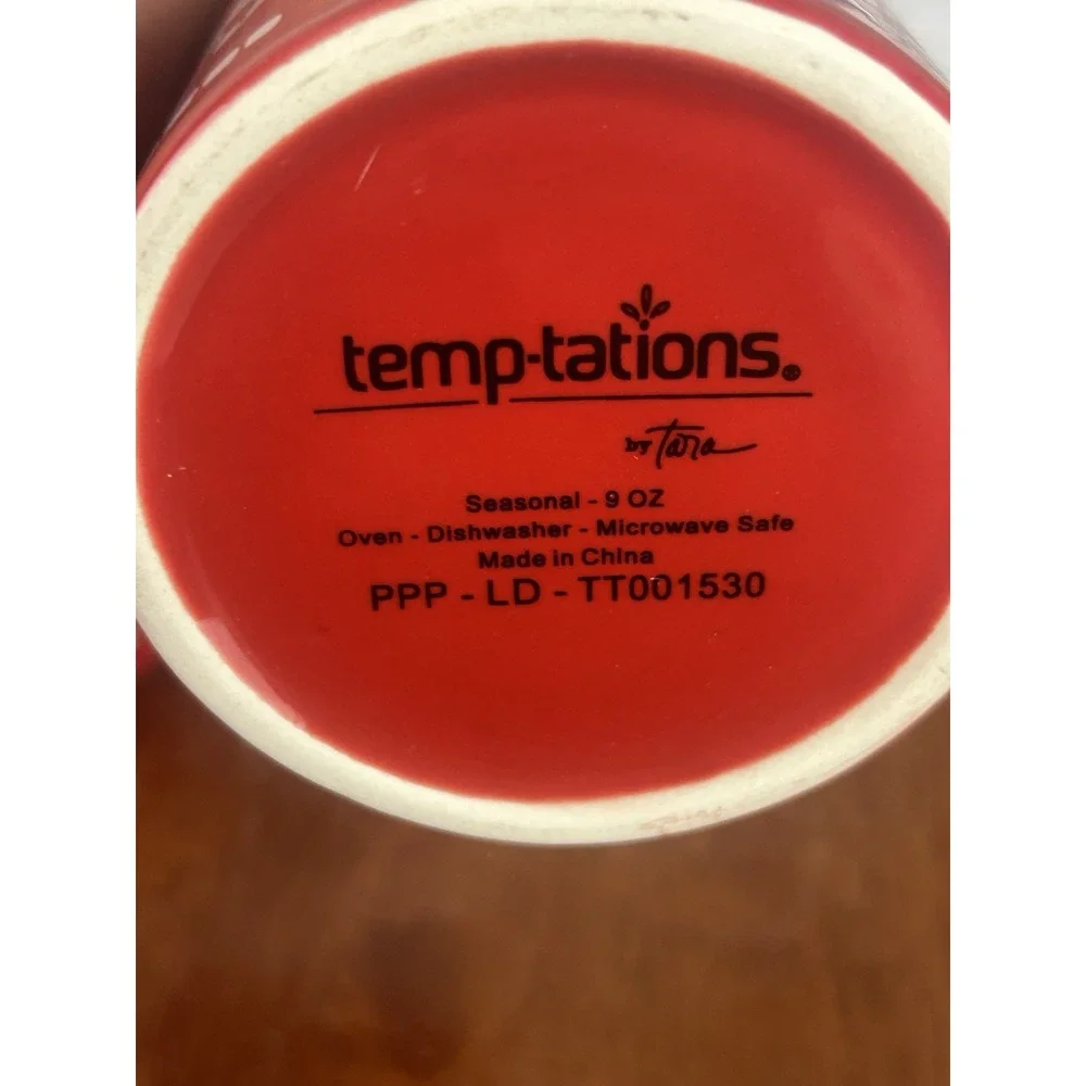 Temptations By Tara Red Doodle Doo Sugar & Creamer